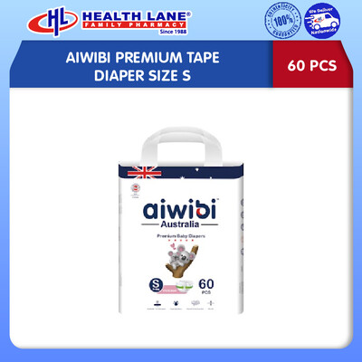 AIWIBI DIAPERS TAPE (60'S) (LARGE PACK) - S
